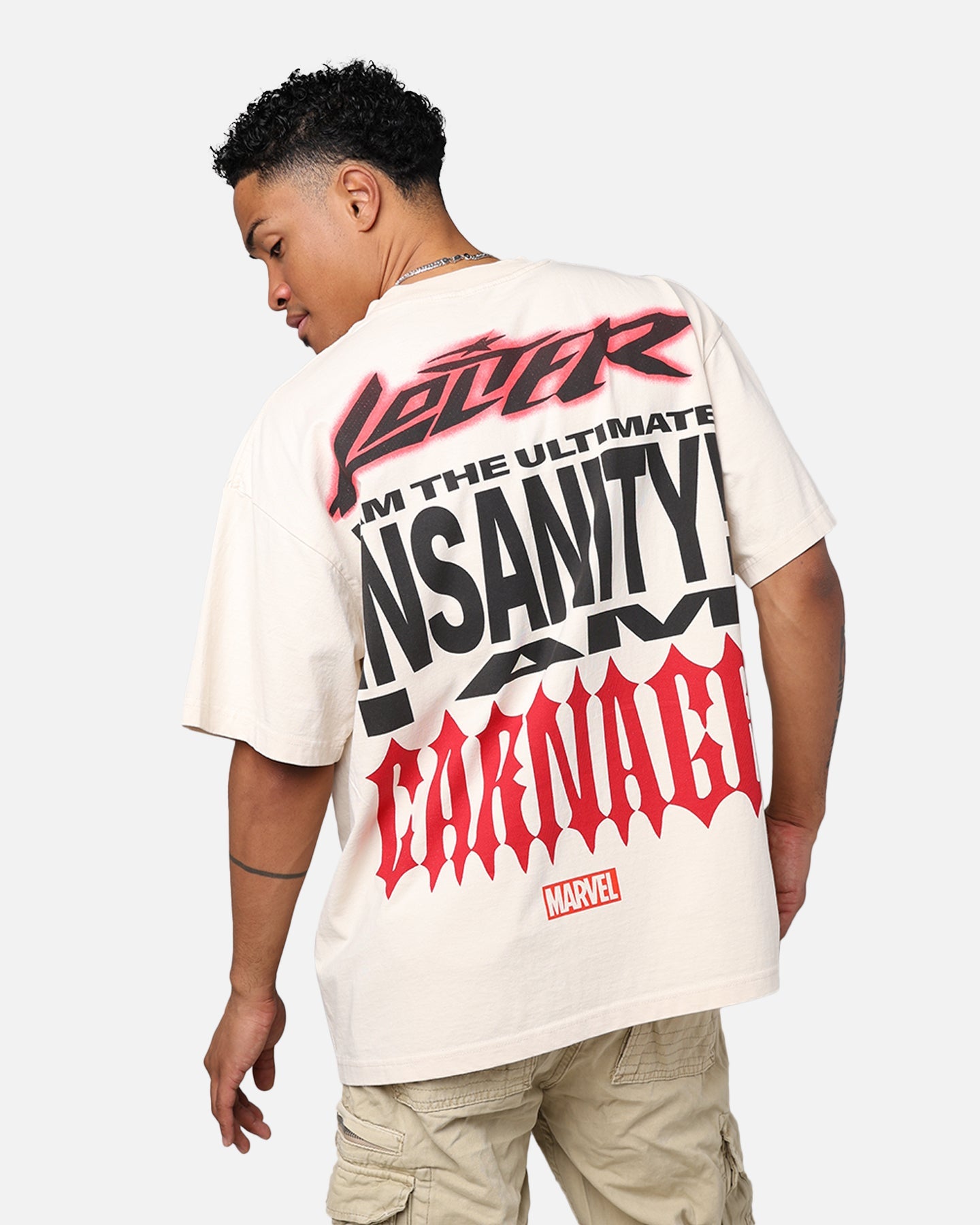 Marvel Spider-Man Carnage T-Shirt Off White