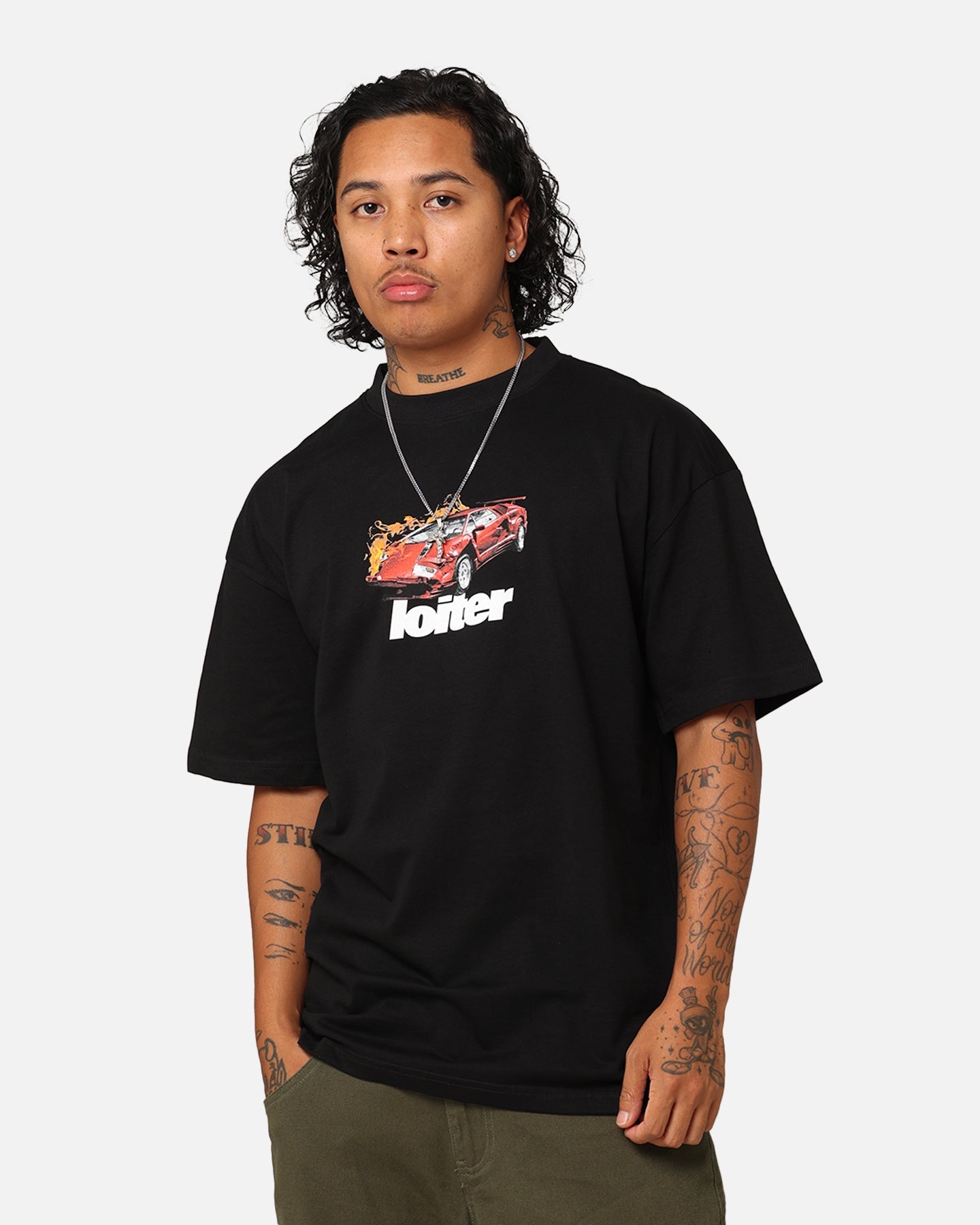 Loiter Collision T-Shirt Black