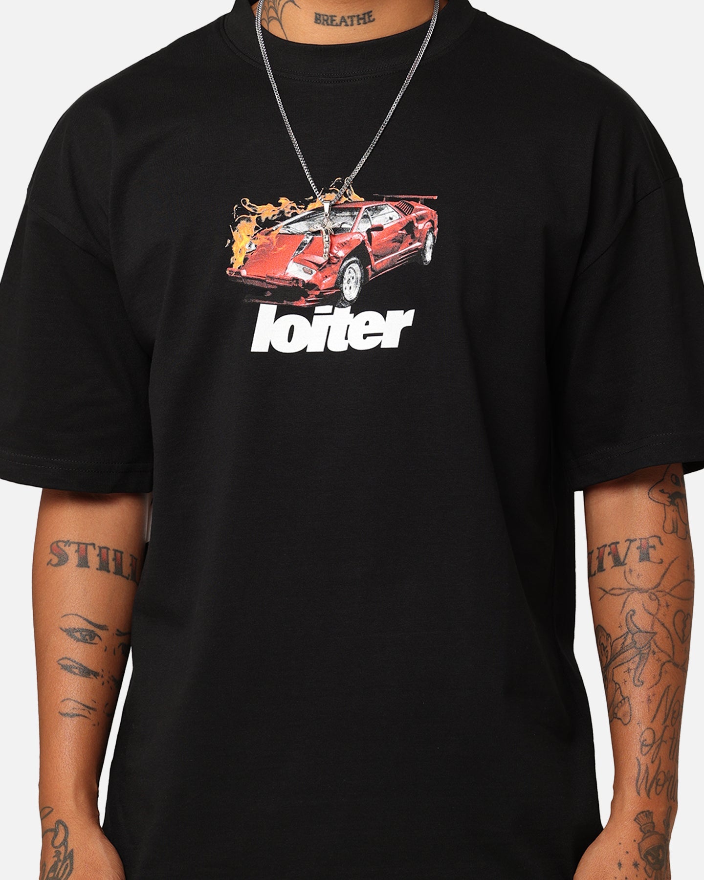 Loiter Collision T-Shirt Black