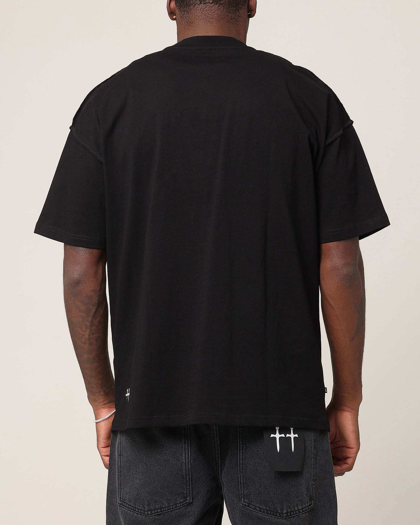 Saint Morta Crossfire Boxy T-Shirt Black