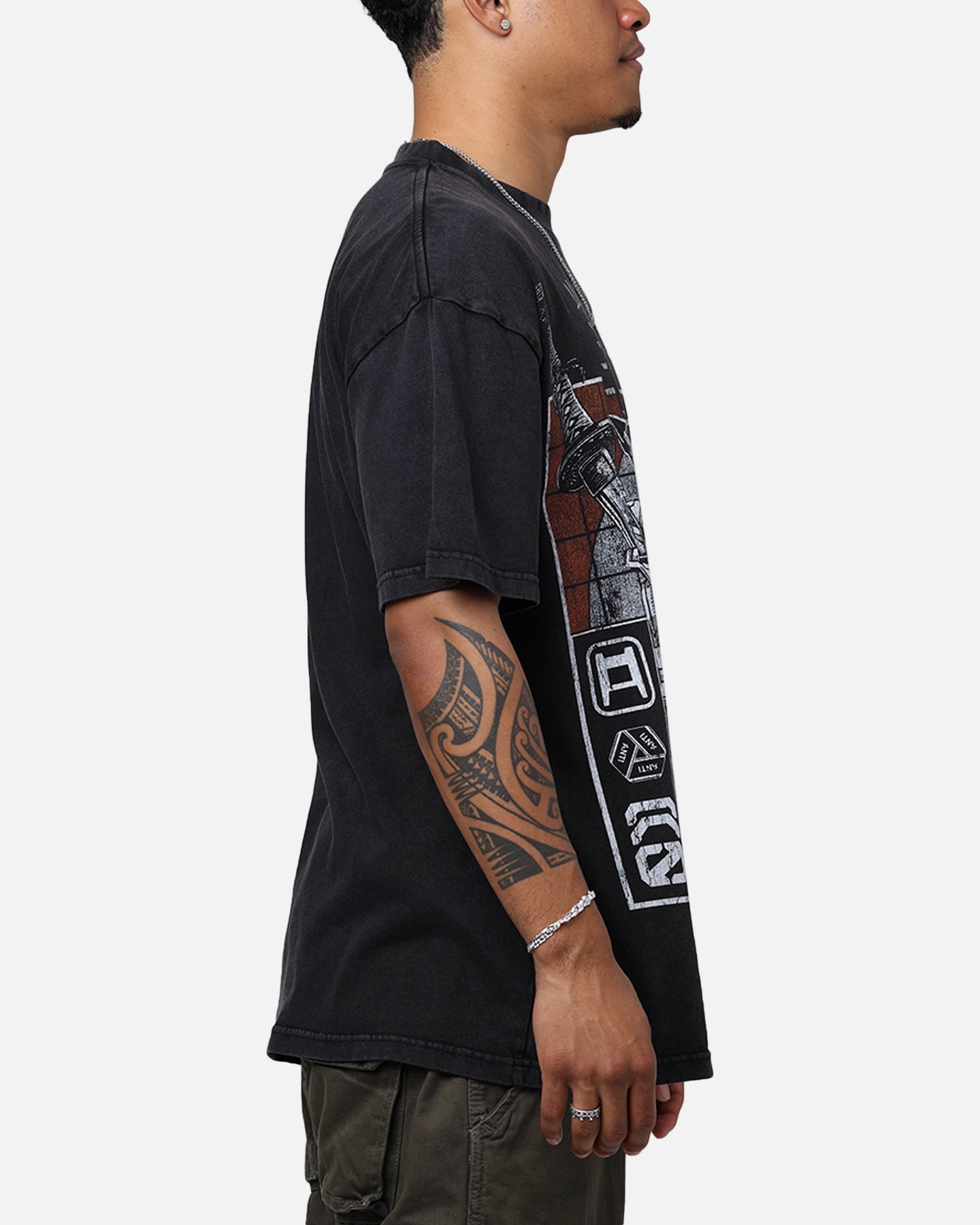 The Anti Order Warrior Clash T-Shirt Black Wash