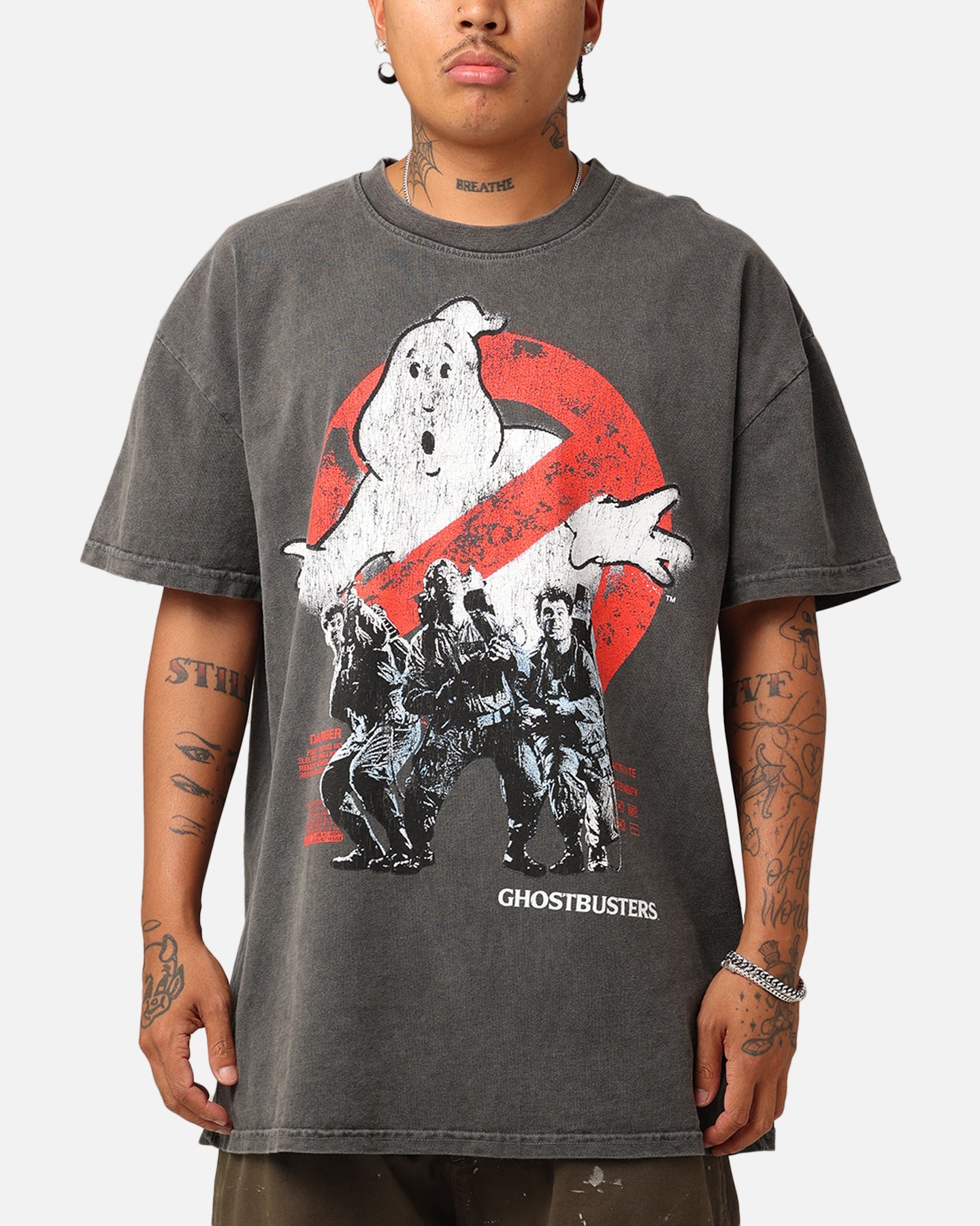 Goat Crew X Ghostbusters Heavyweight T-Shirt Black Wash