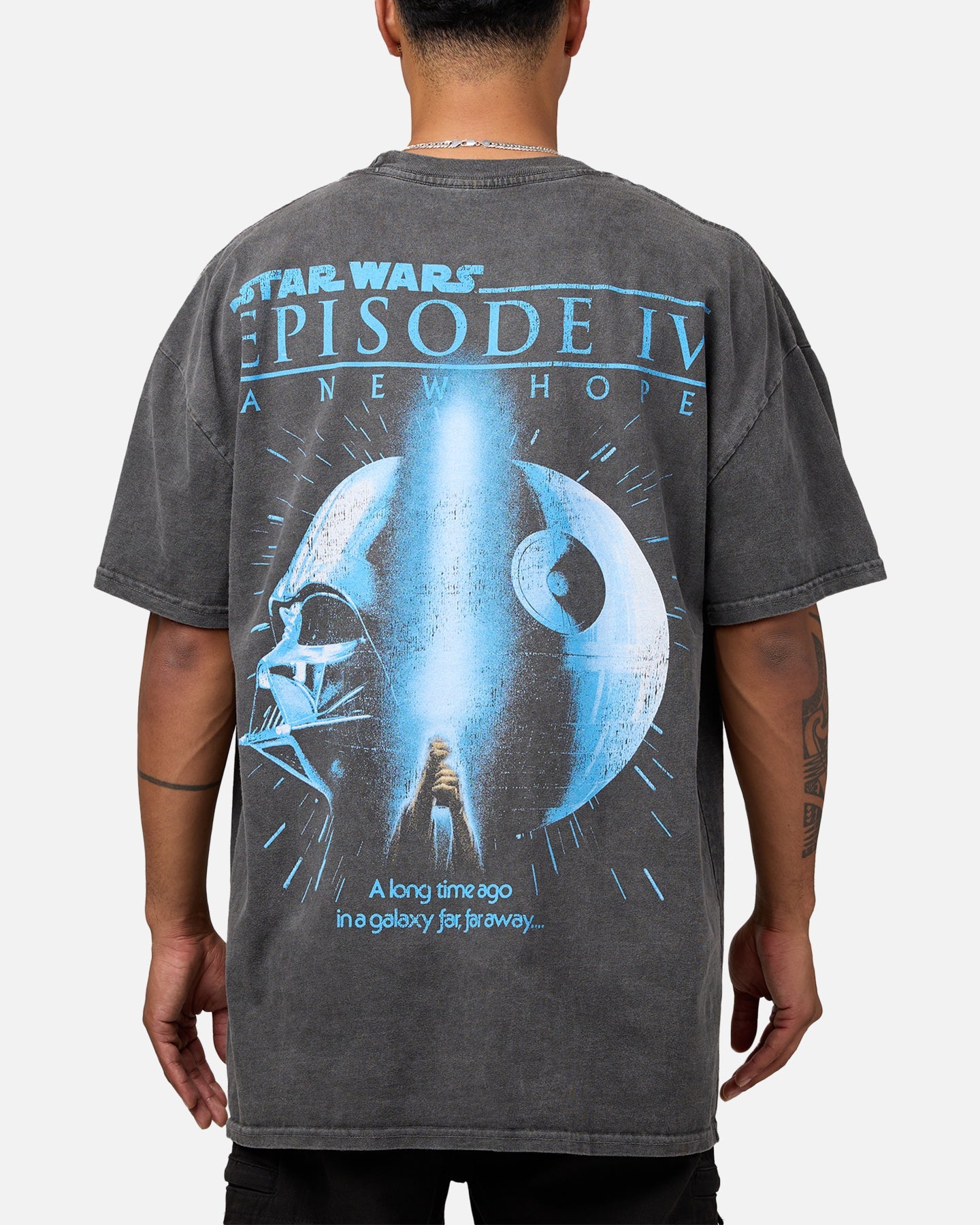 Star Wars Episode IV '77 Heavyweight Vintage T-Shirt Black Wash