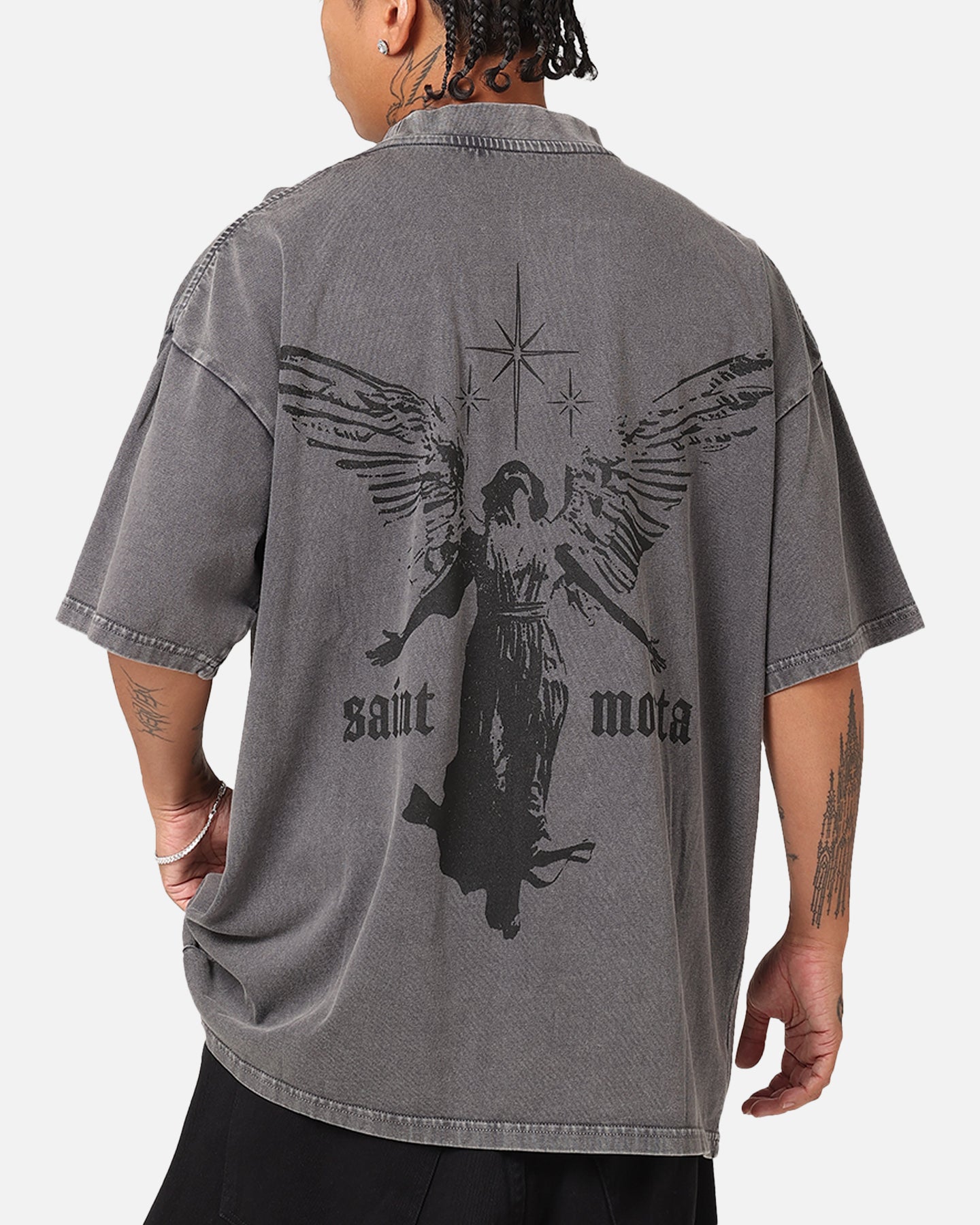 Saint Morta Ethereal T-Shirt Washed Charcoal