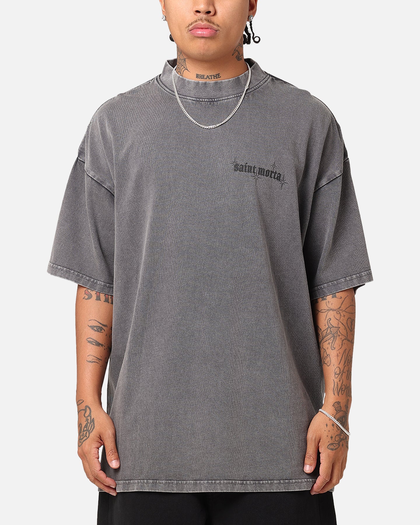 Saint Morta Ethereal T-Shirt Washed Charcoal