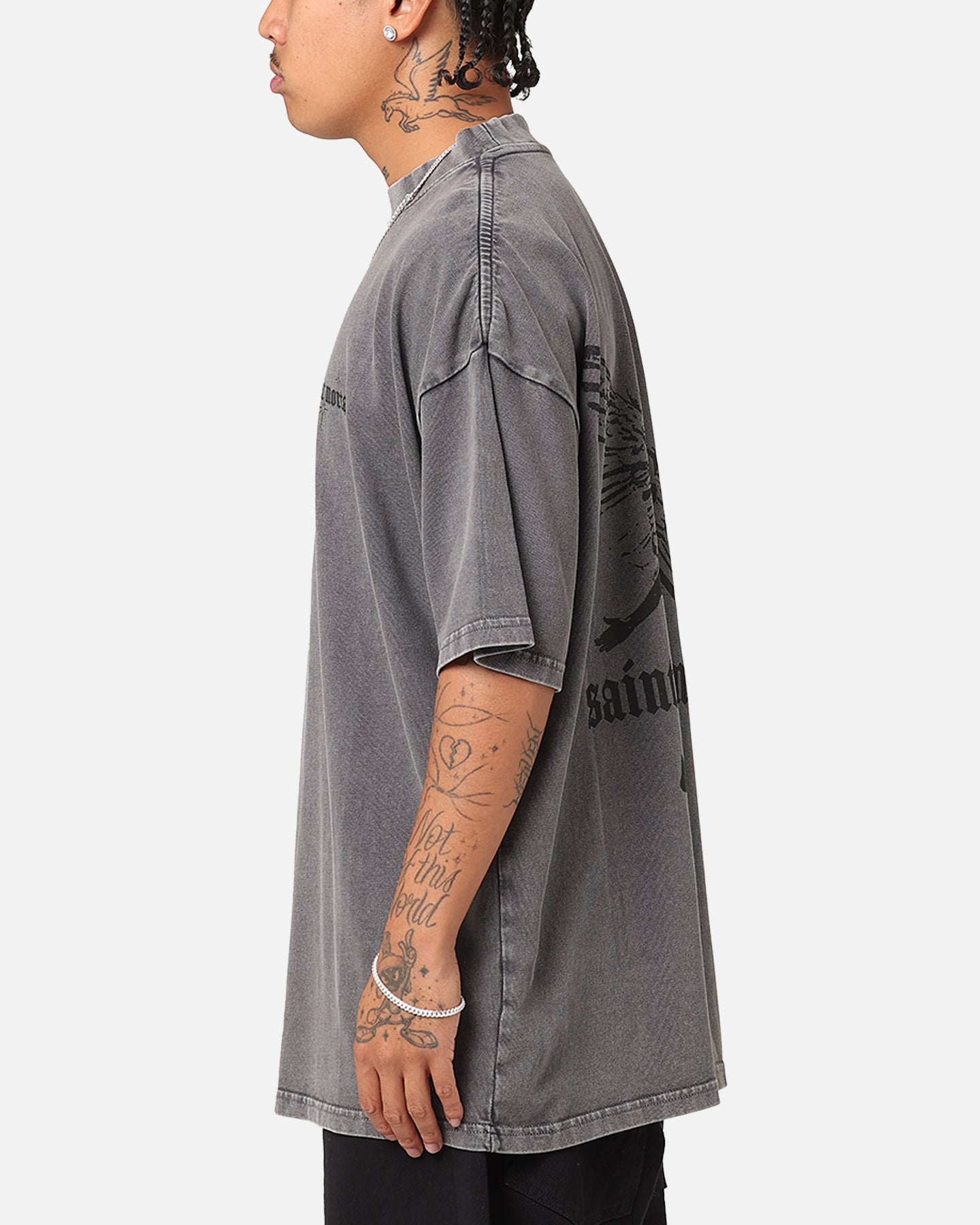 Saint Morta Ethereal T-Shirt Washed Charcoal