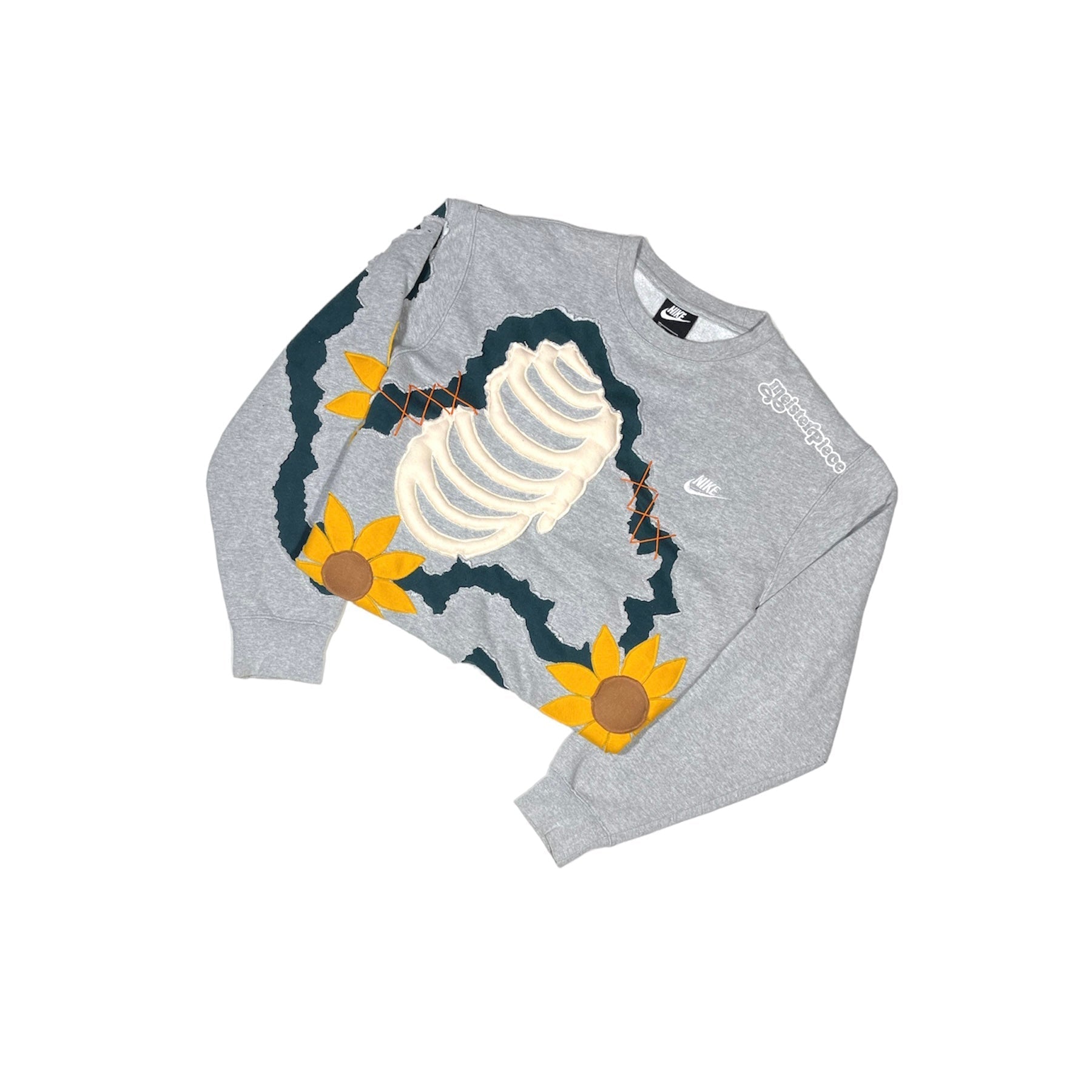 THE SUN FLOWER SKELETON NIKE CREWNECK