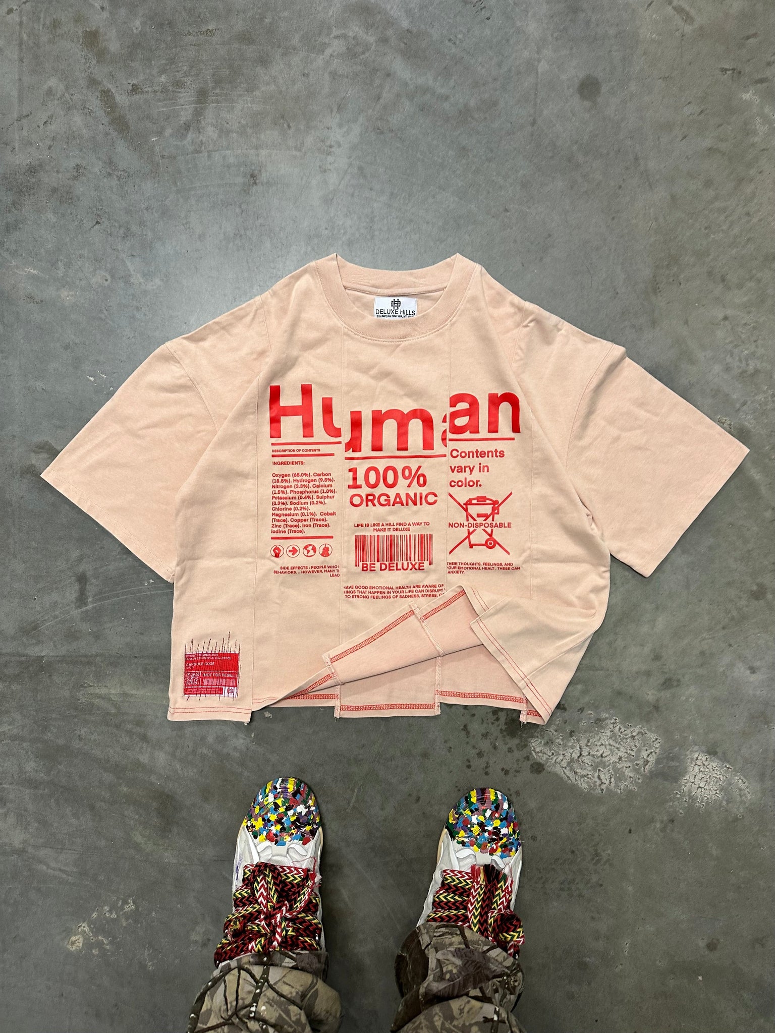 HUMAN TEE - Cream