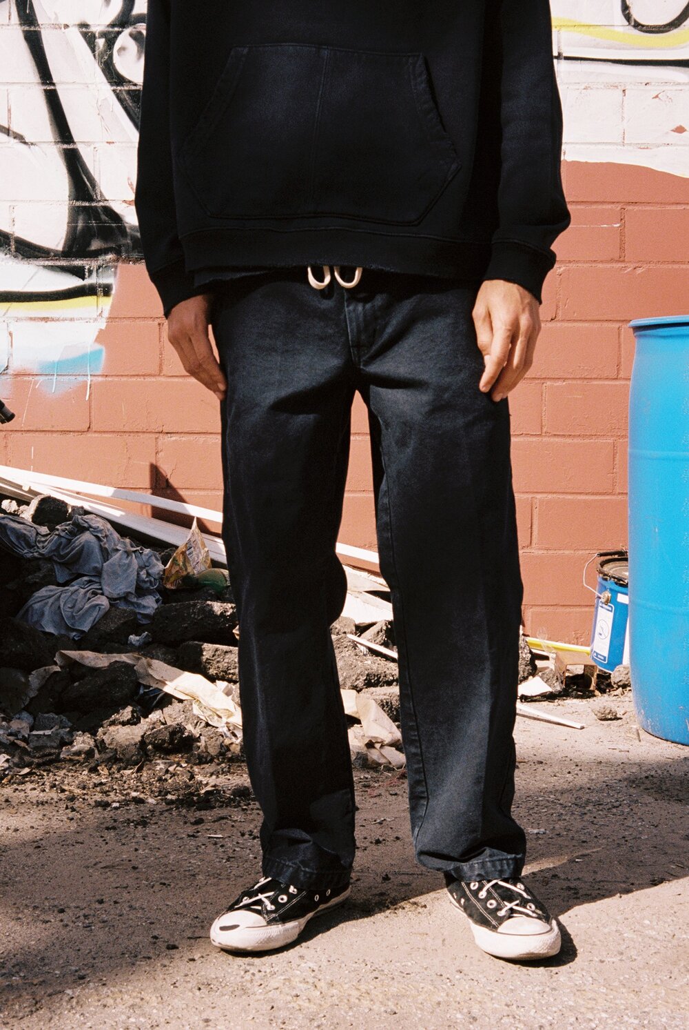 MOOJI WORK PANTS 02 AGED BLACK