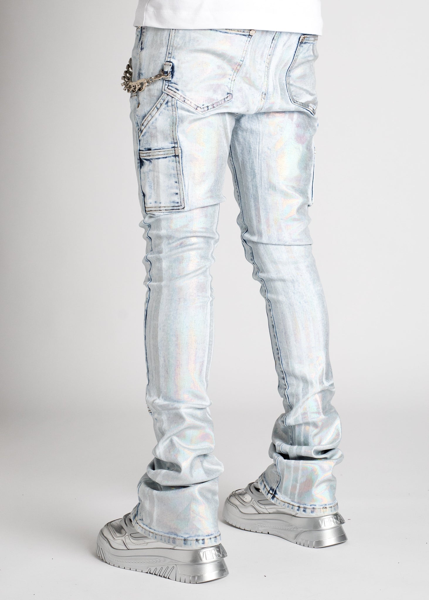 Steel Blue Prism Stacked Denim