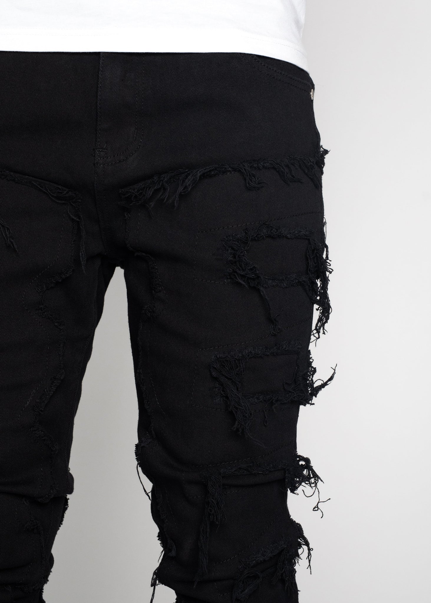 Obsidian Black Blood Diamond Stacked Denim