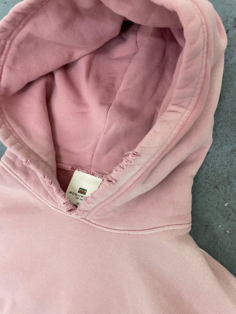 OVERSIZE CROP HOODIE AGED MAUVE