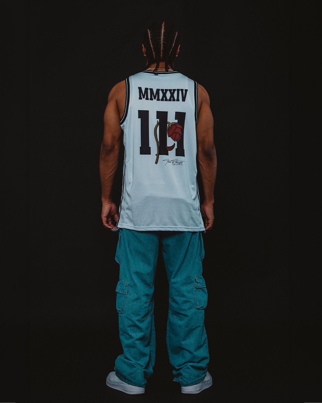 111 White Basketball Jersey