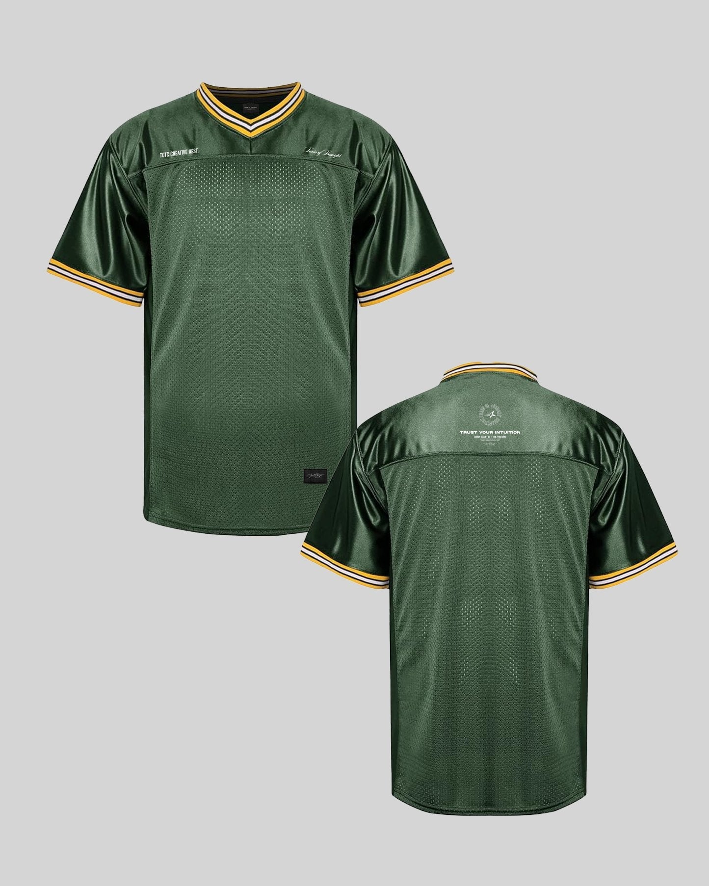 111ntuition Army Green Football Jersey