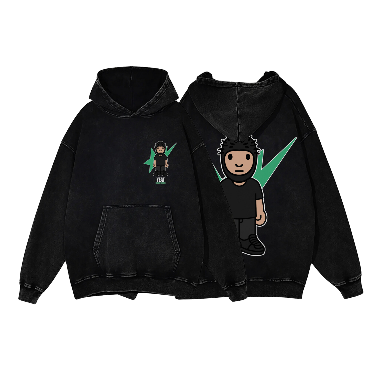 BLACK BABY YEAT HOODIE