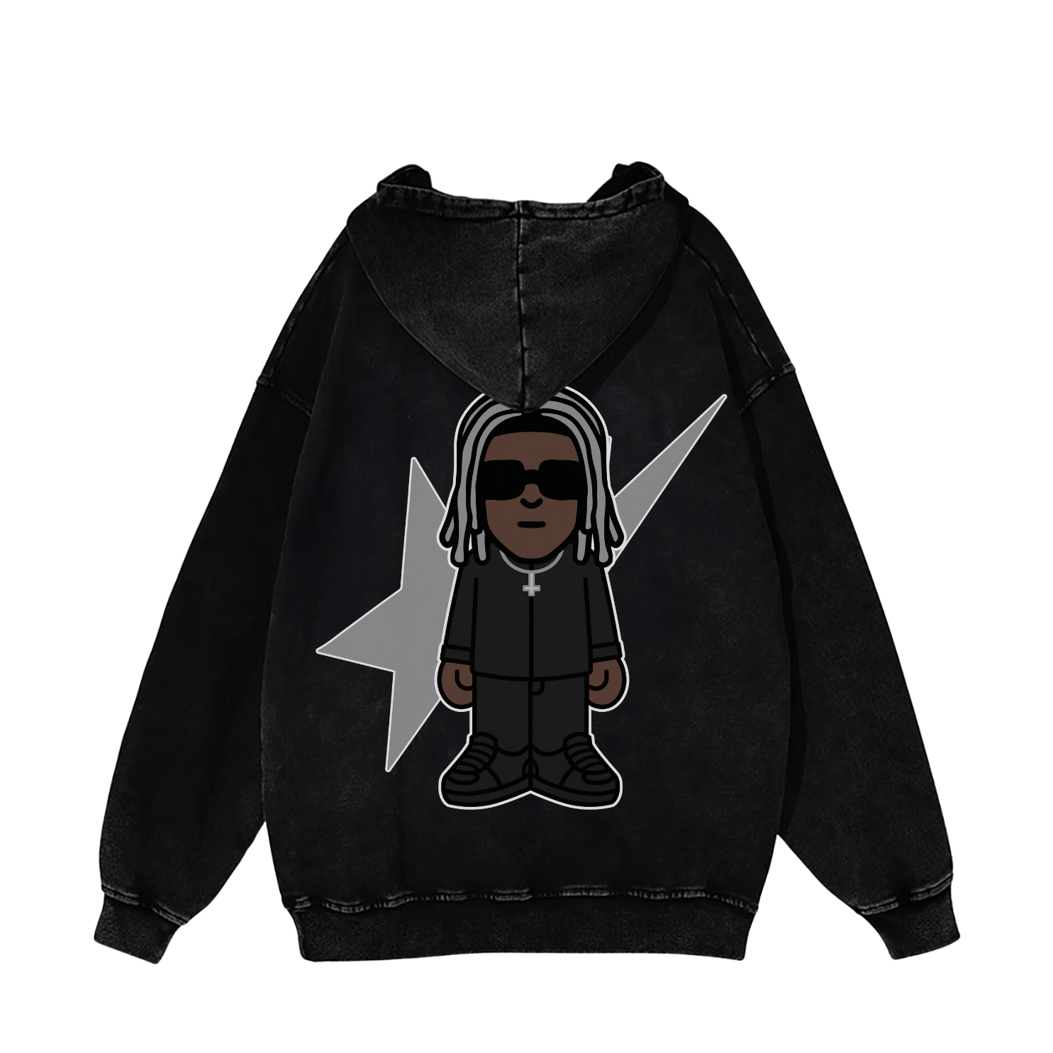 BLACK BABY LONE HOODIE