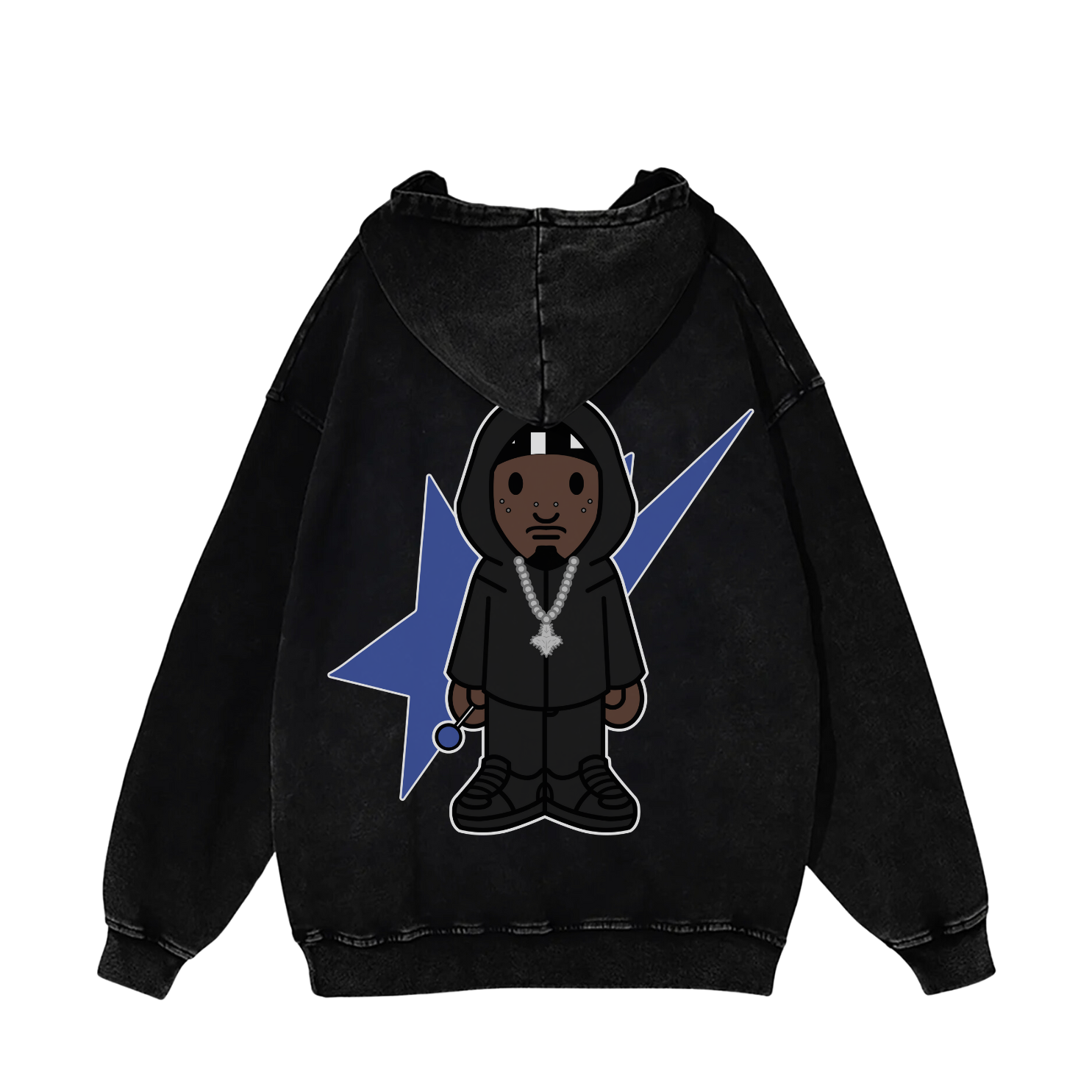 BLACK BABY CARTI HOODIE