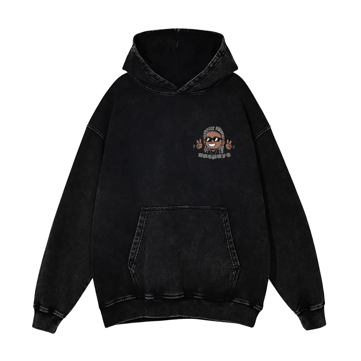 BLACK TOKYO LONE HOODIE