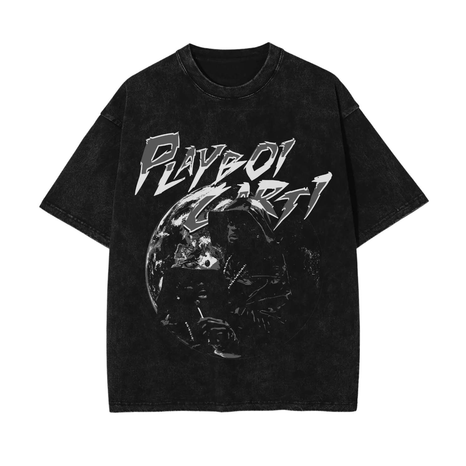 BLACK CARTI WORLD TEE