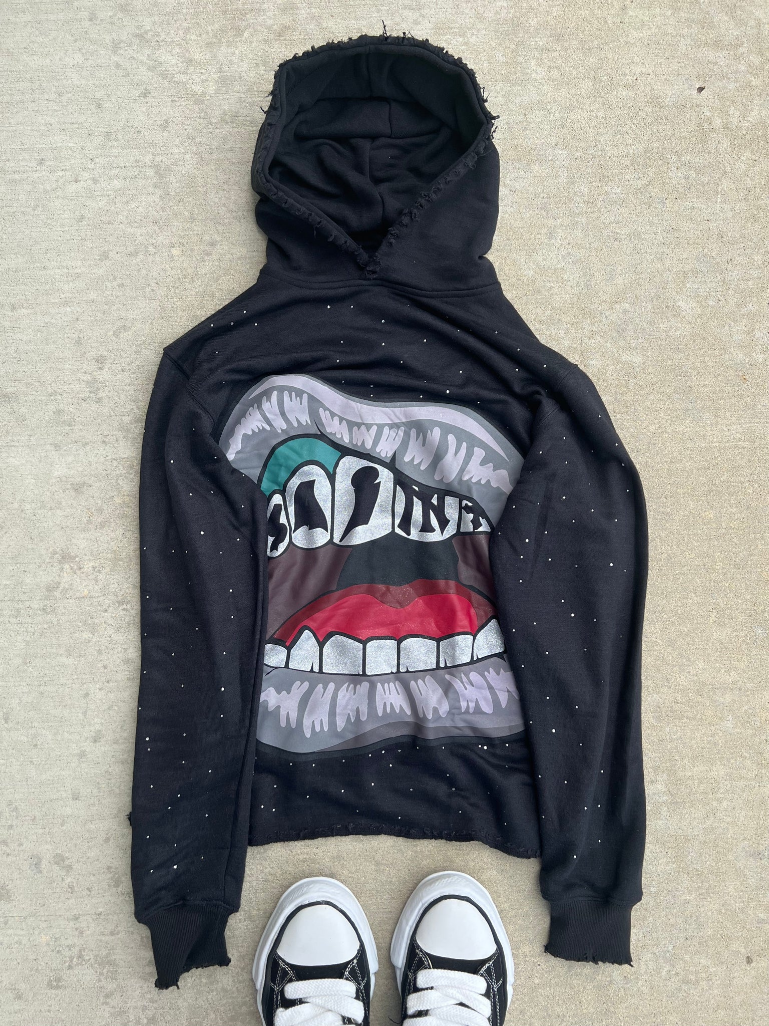 Flawless Saint Hoodie - Black & Grey