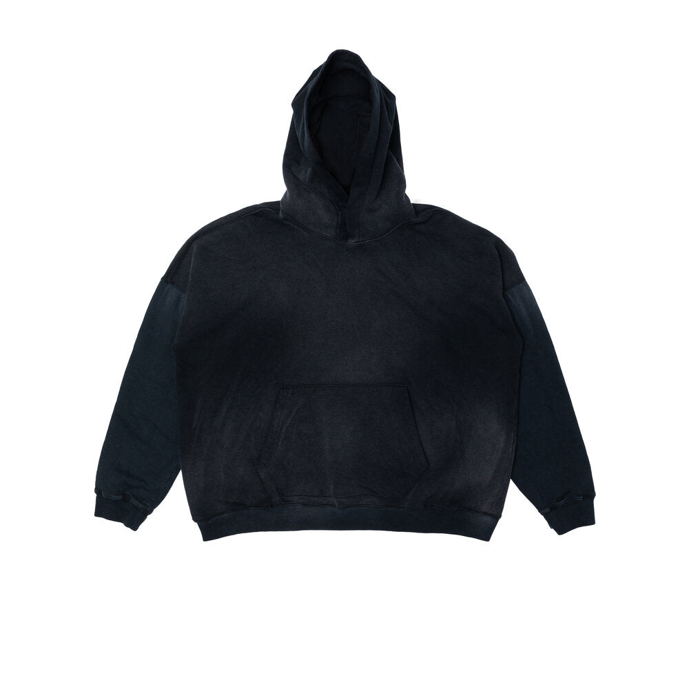 OVERSIZE CROP HOODIE AGED BLACK