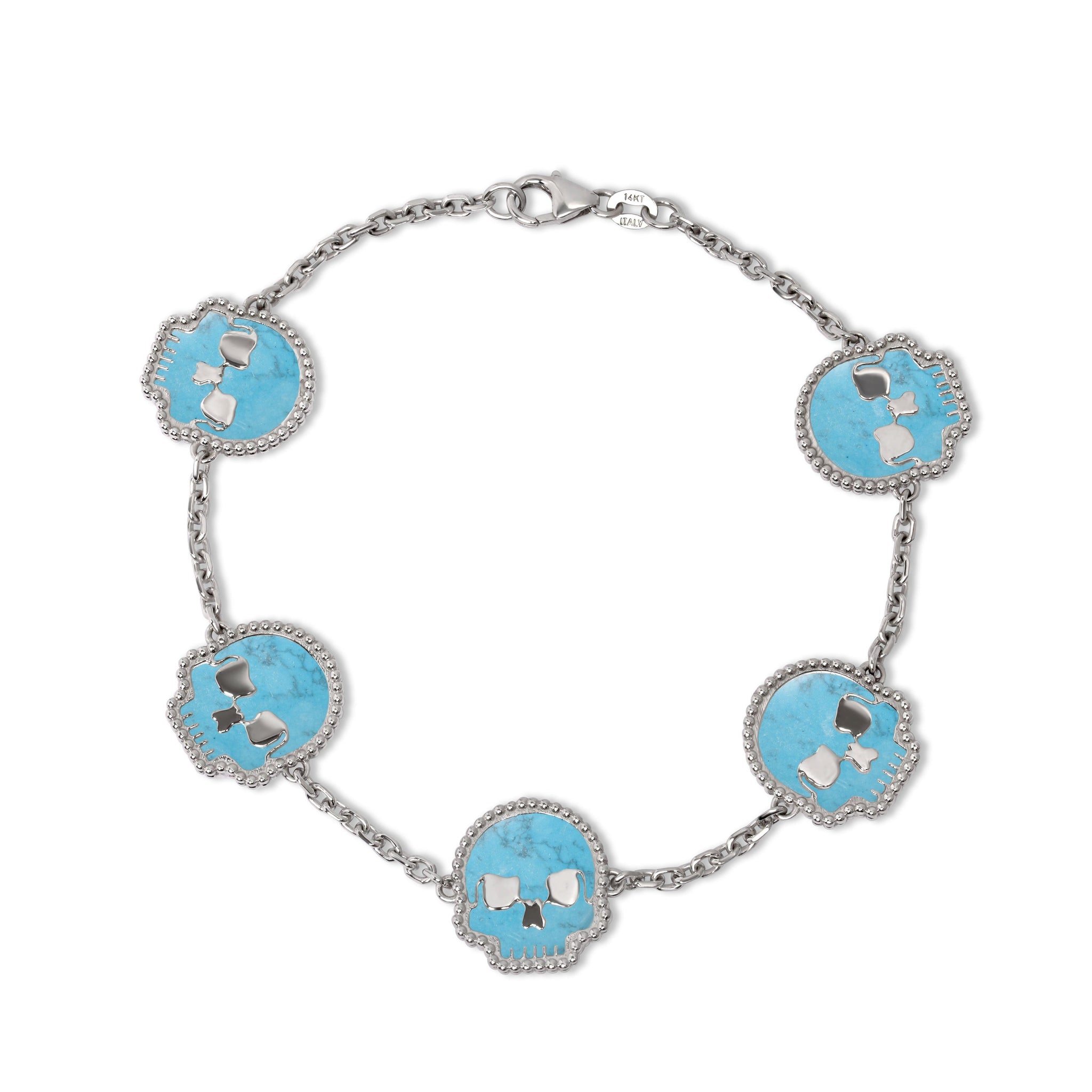 Baby Blue Turquoise Sskuahlly Bracelet