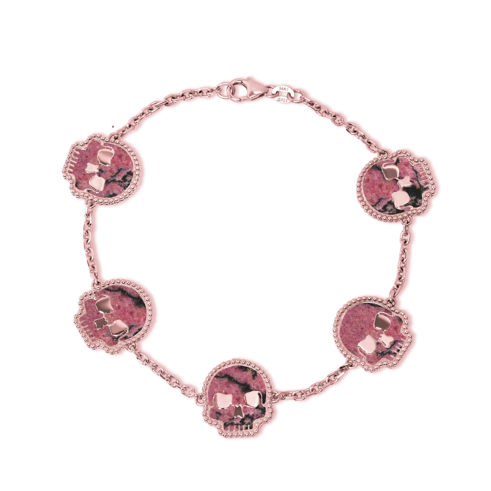 Pink Rhodonite Sskuahlly Bracelet