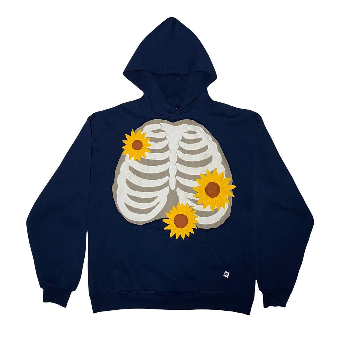 Reworked Skeleton Sunflower Hoodie