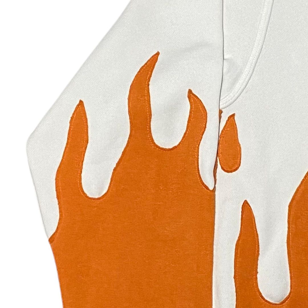 Reworked Nike Orange Flames Sweatshirt