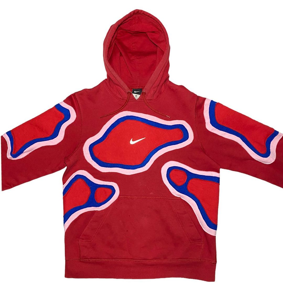 Reworked Nike Thermal Hoodie Red/Pink/Blue