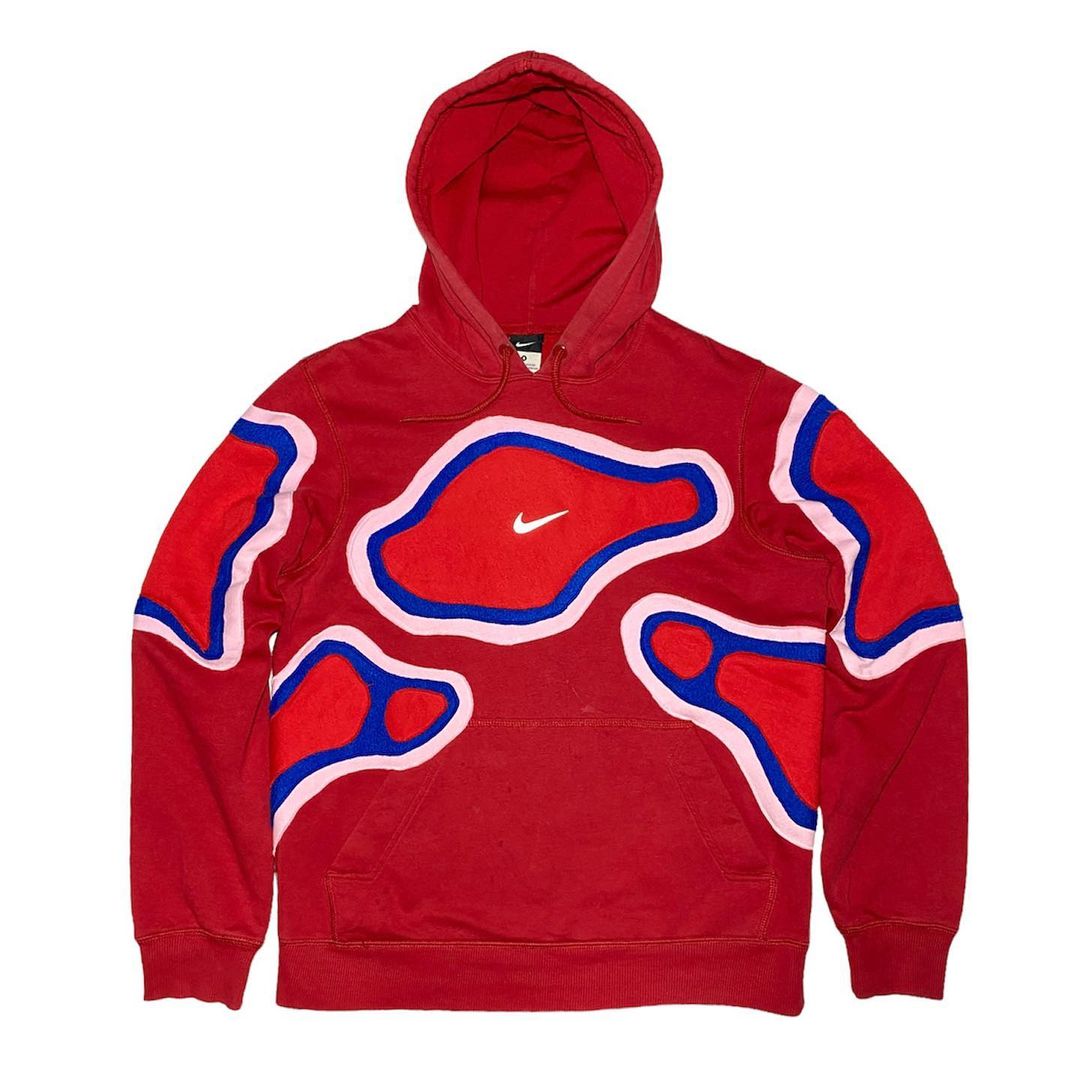 Reworked Nike Thermal Hoodie Red/Pink/Blue