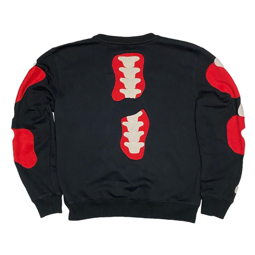 Reworked Nike Skeleton Sweatshirt Black/Red