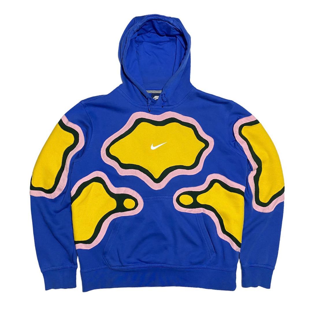 Reworked Nike Thermal Hoodie Blue/Pink/Yellow