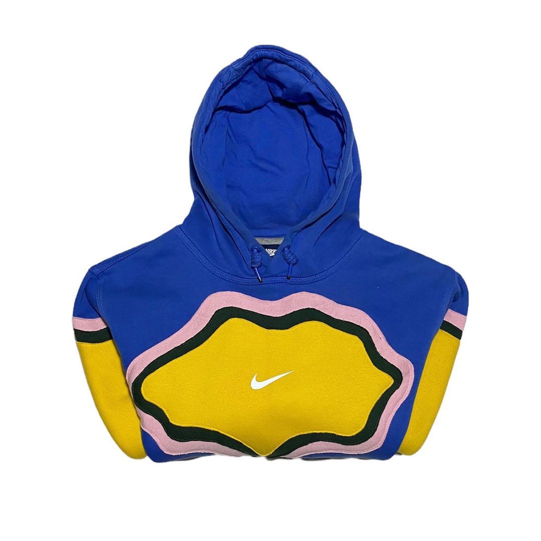 Reworked Nike Thermal Hoodie Blue/Pink/Yellow