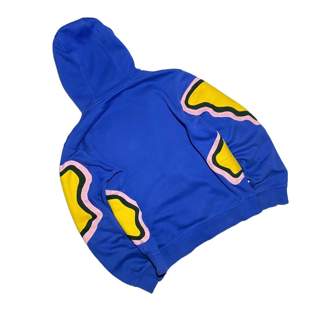 Reworked Nike Thermal Hoodie Blue/Pink/Yellow