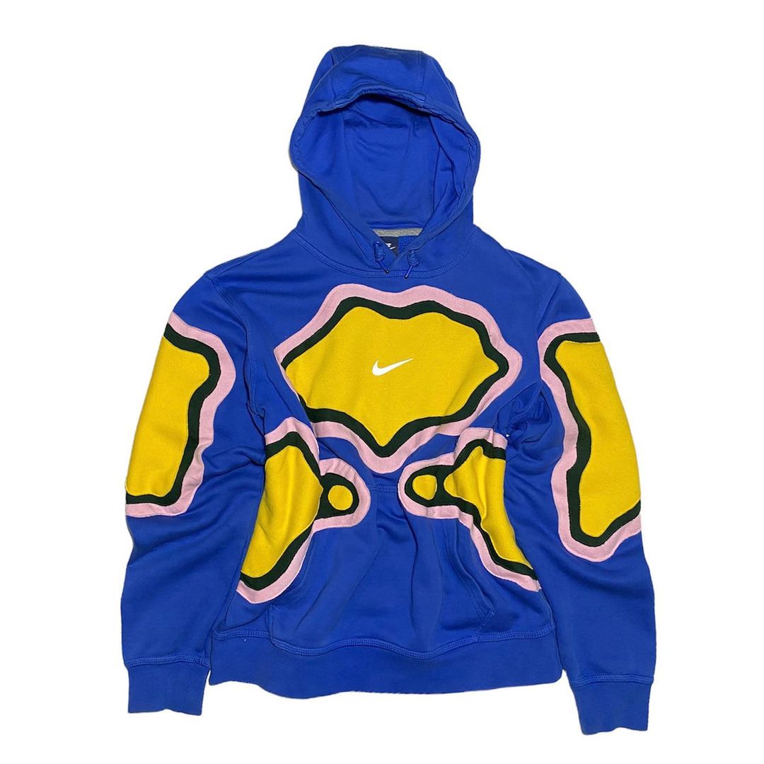 Reworked Nike Thermal Hoodie Blue/Pink/Yellow