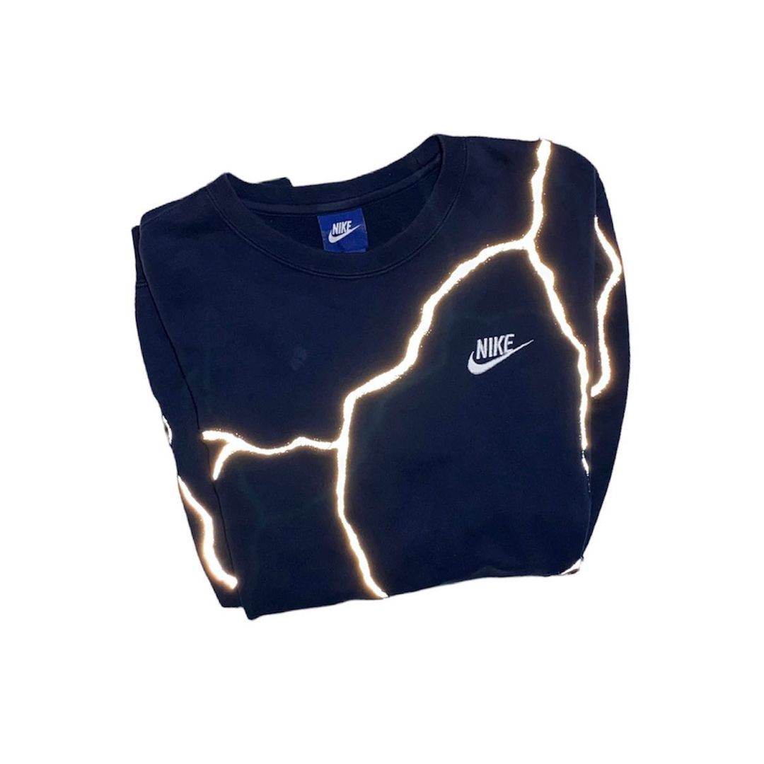 Reworked Nike Lightning Sweatshirt Black/White