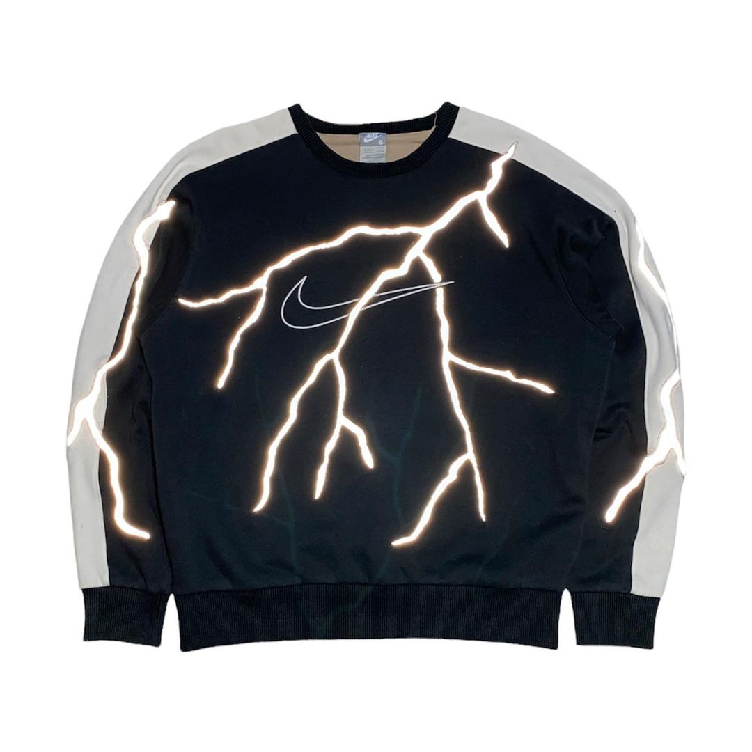 Reworked Nike Lightning Sweatshirt Black/White