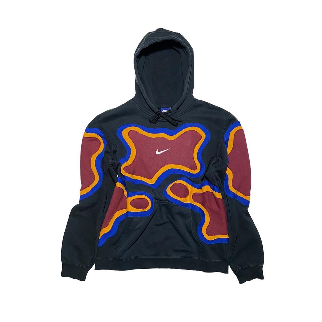 Reworked Nike Thermal Hoodie Black/Blue/Yellow/Red