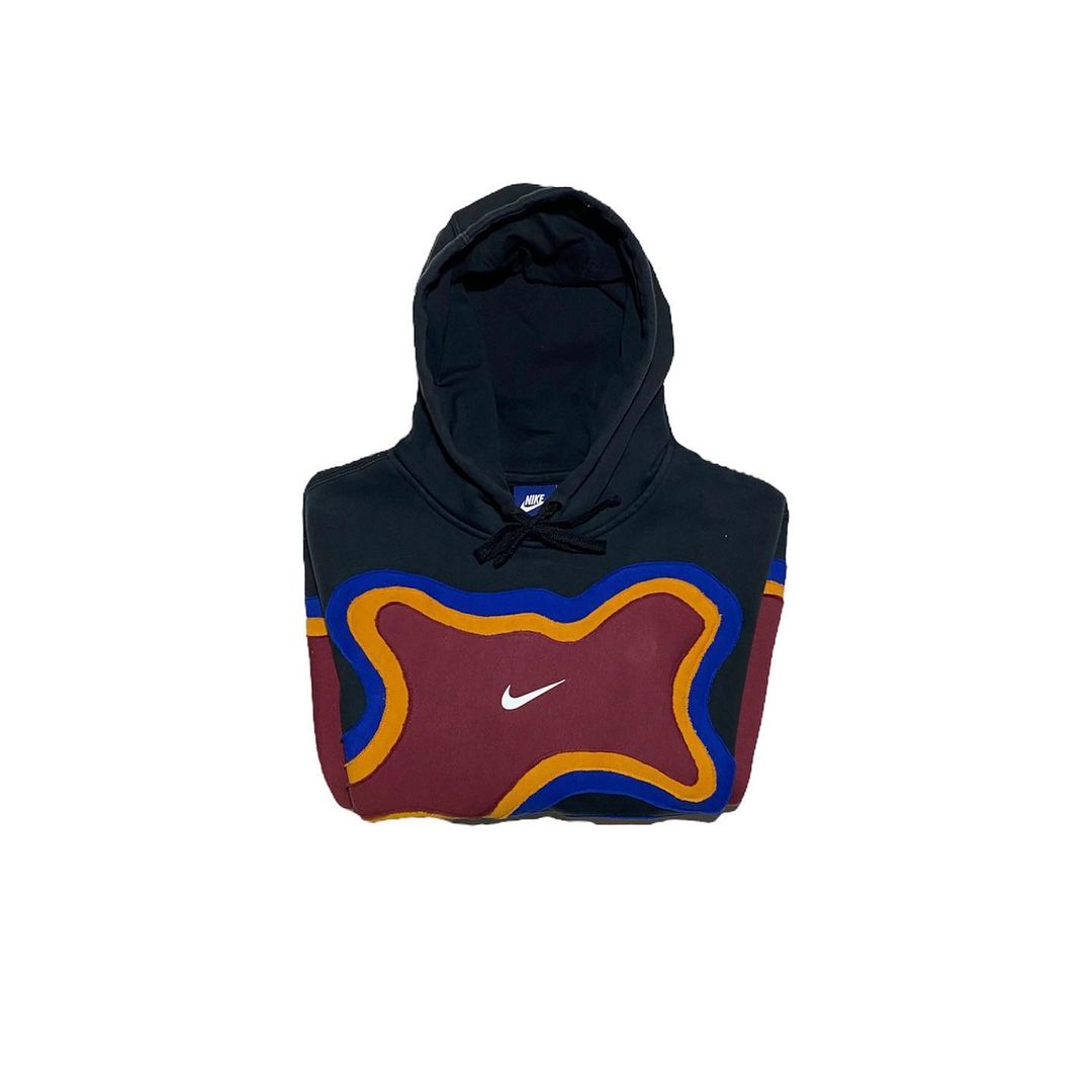 Reworked Nike Thermal Hoodie Black/Blue/Yellow/Red