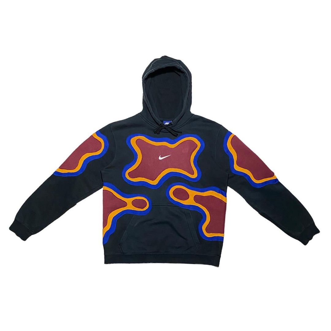 Reworked Nike Thermal Hoodie Black/Blue/Yellow/Red