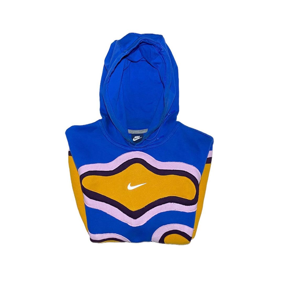 Reworked Nike Thermal Hoodie Blue/Pink/Black/Yellow