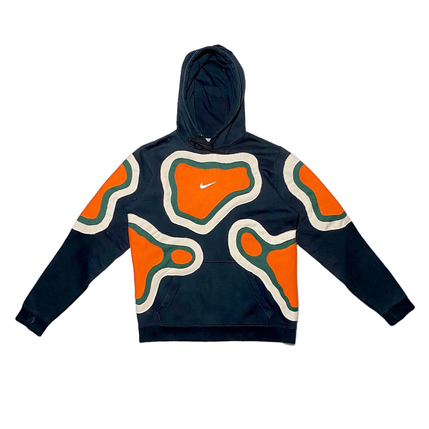 Reworked Nike Cell Hoodie Black/Orange