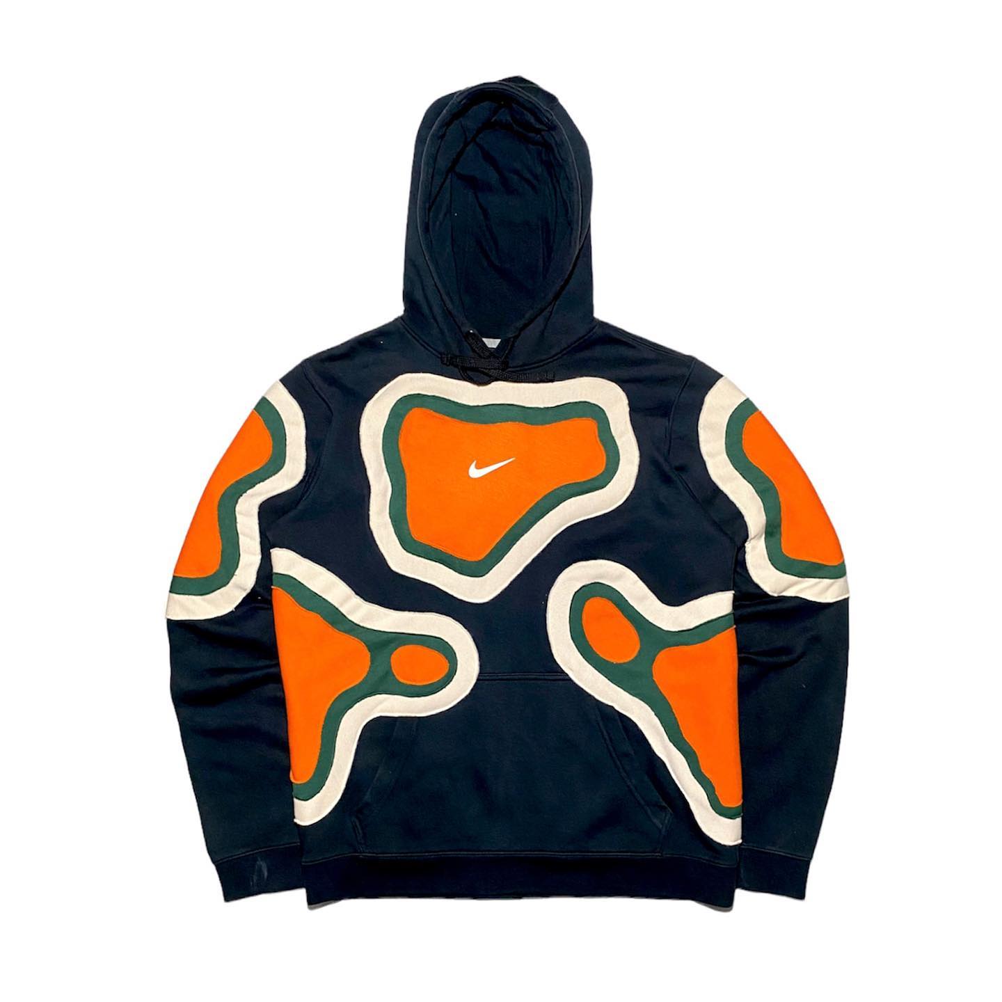 Reworked Nike Cell Hoodie Black/Orange