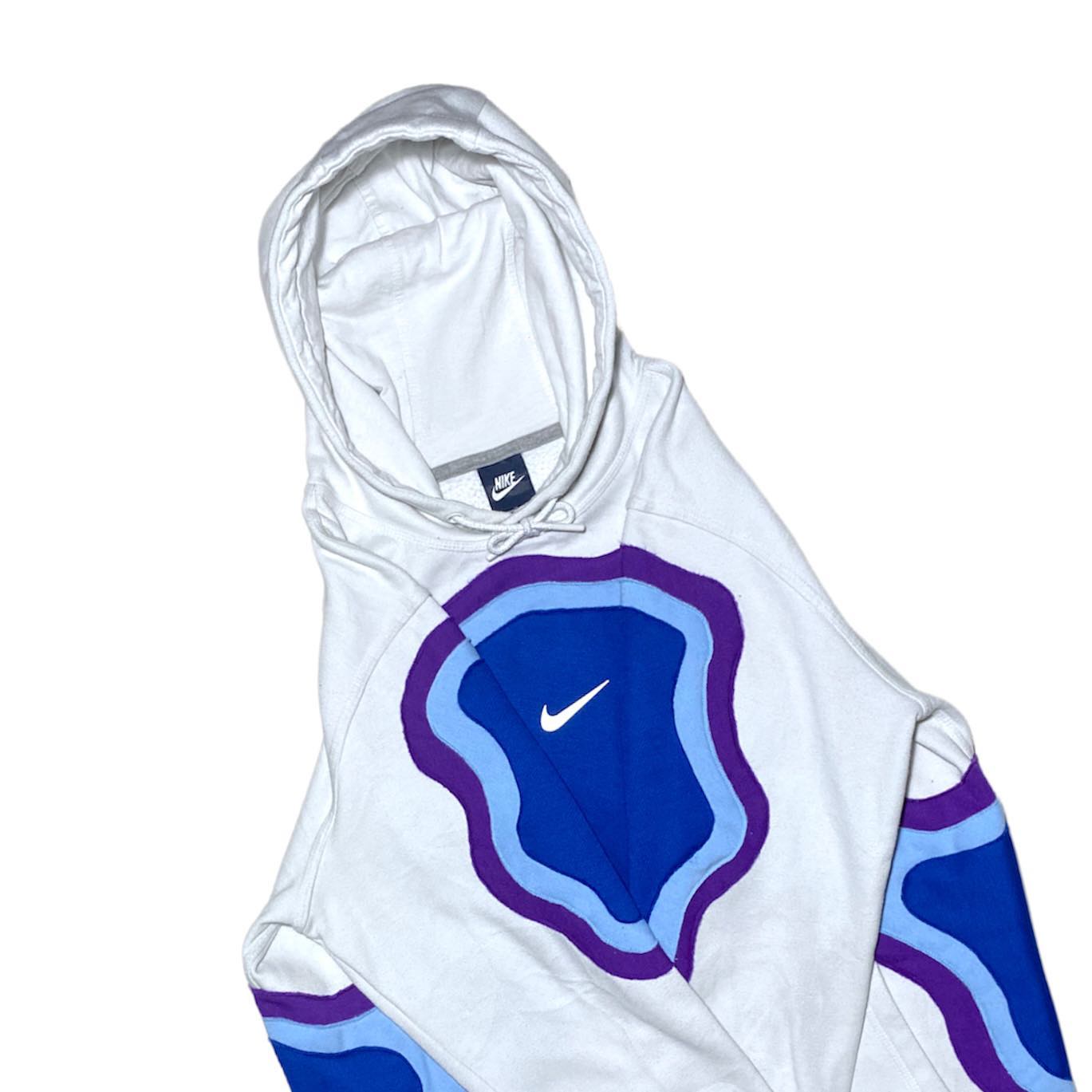 Reworked Nike Cell Hoodie Blue/White