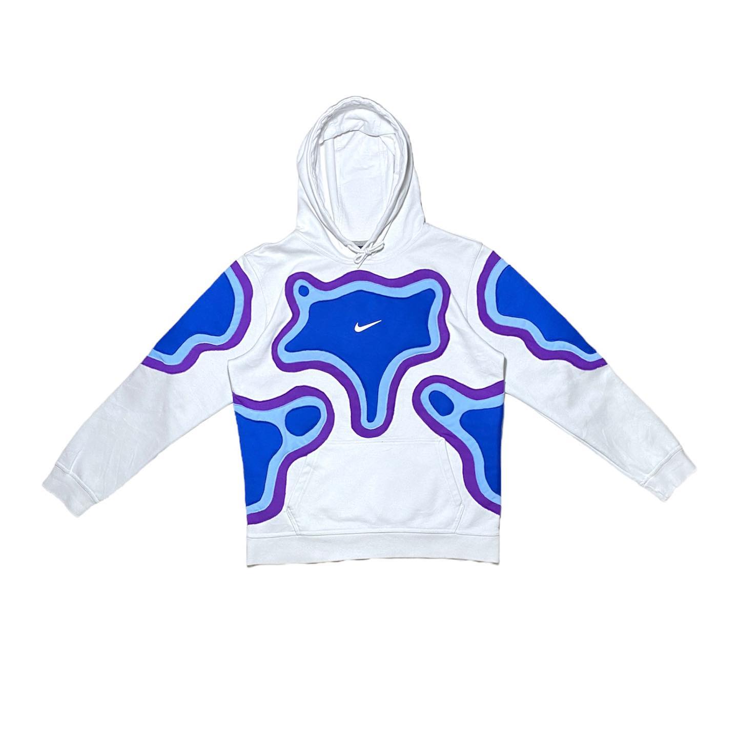 Reworked Nike Cell Hoodie Blue/White