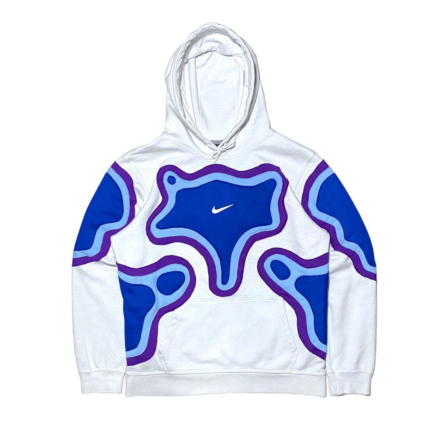 Reworked Nike Cell Hoodie Blue/White