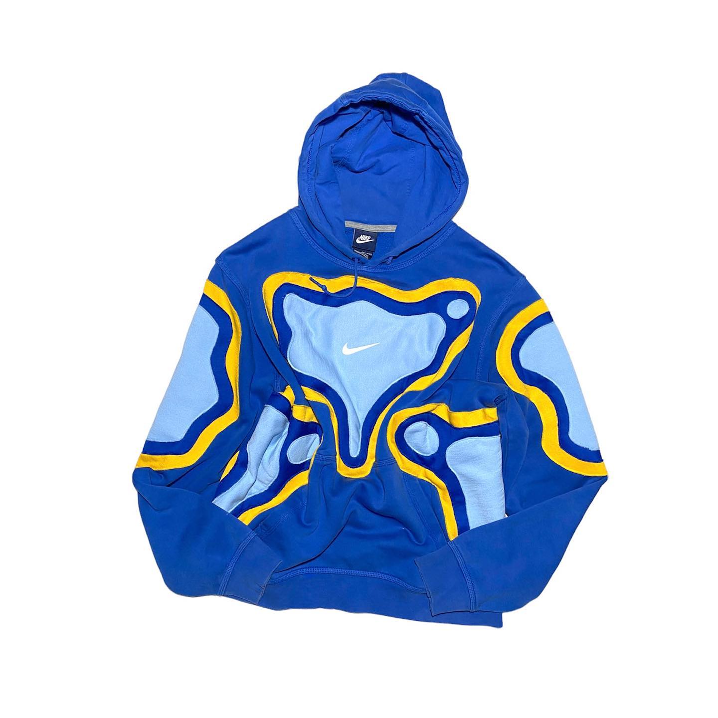 Reworked Nike Cell Hoodie Blue/Yellow/Sky