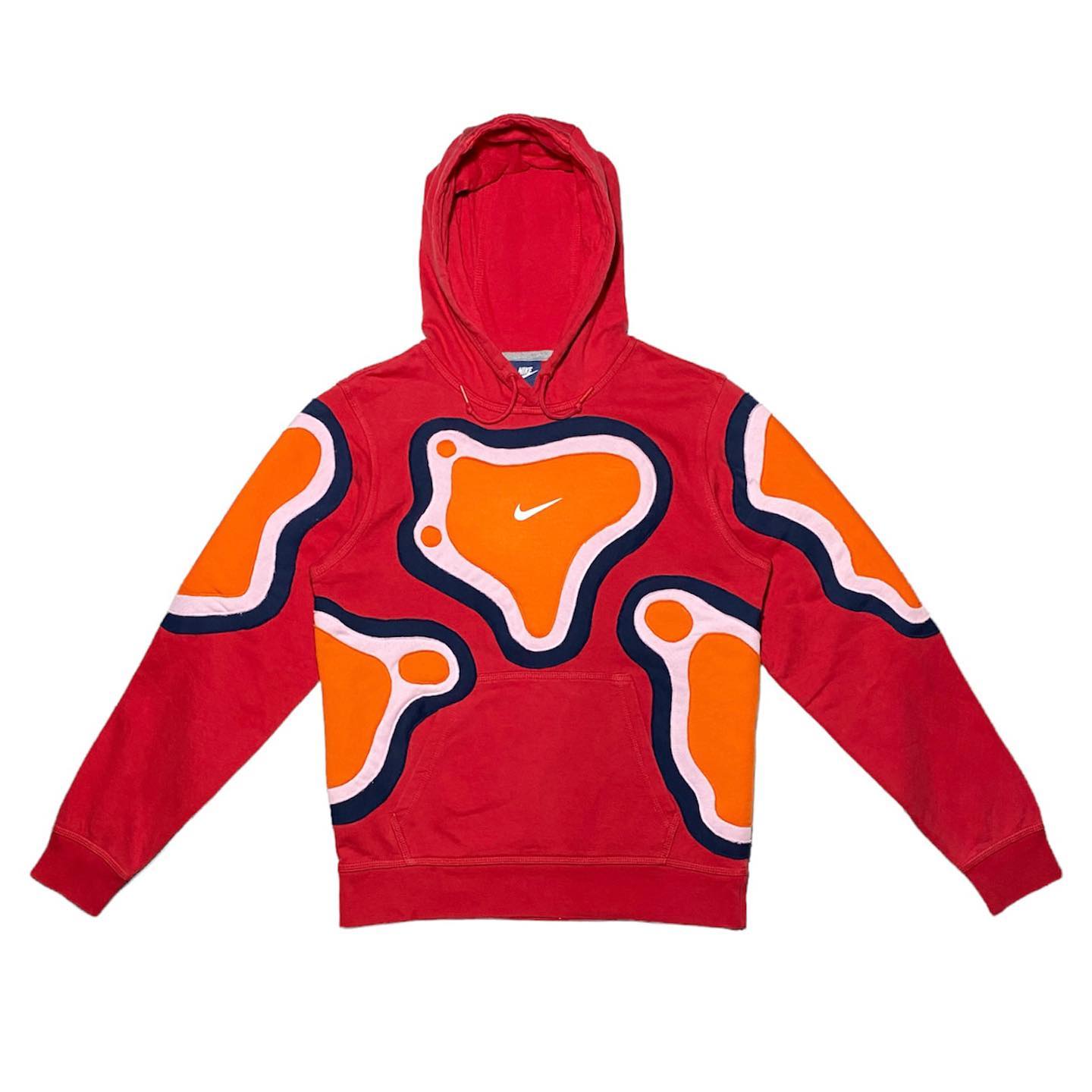 Reworked Nike Cell Hoodie Red/Black/Orange