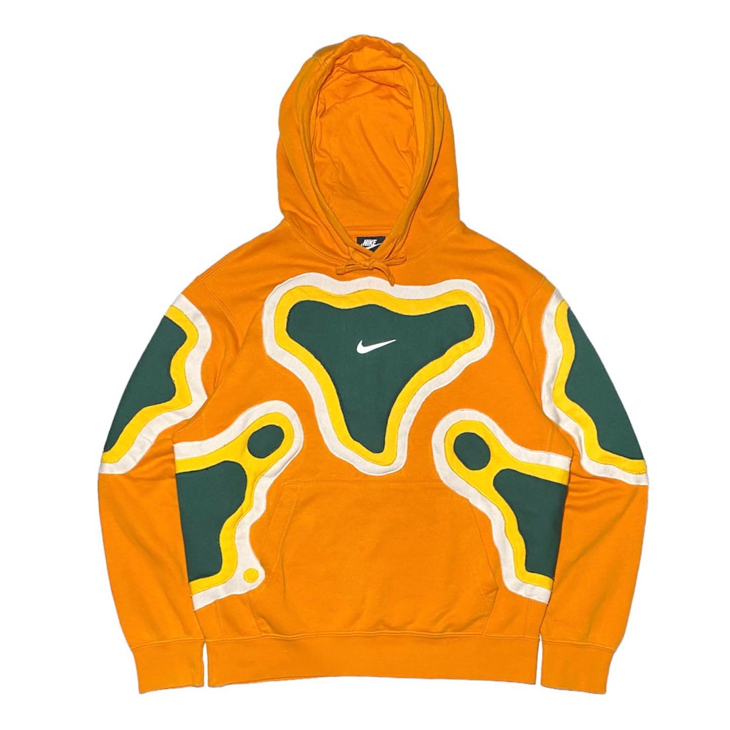 Reworked Nike Cell Hoodie Orange/Yellow/Green